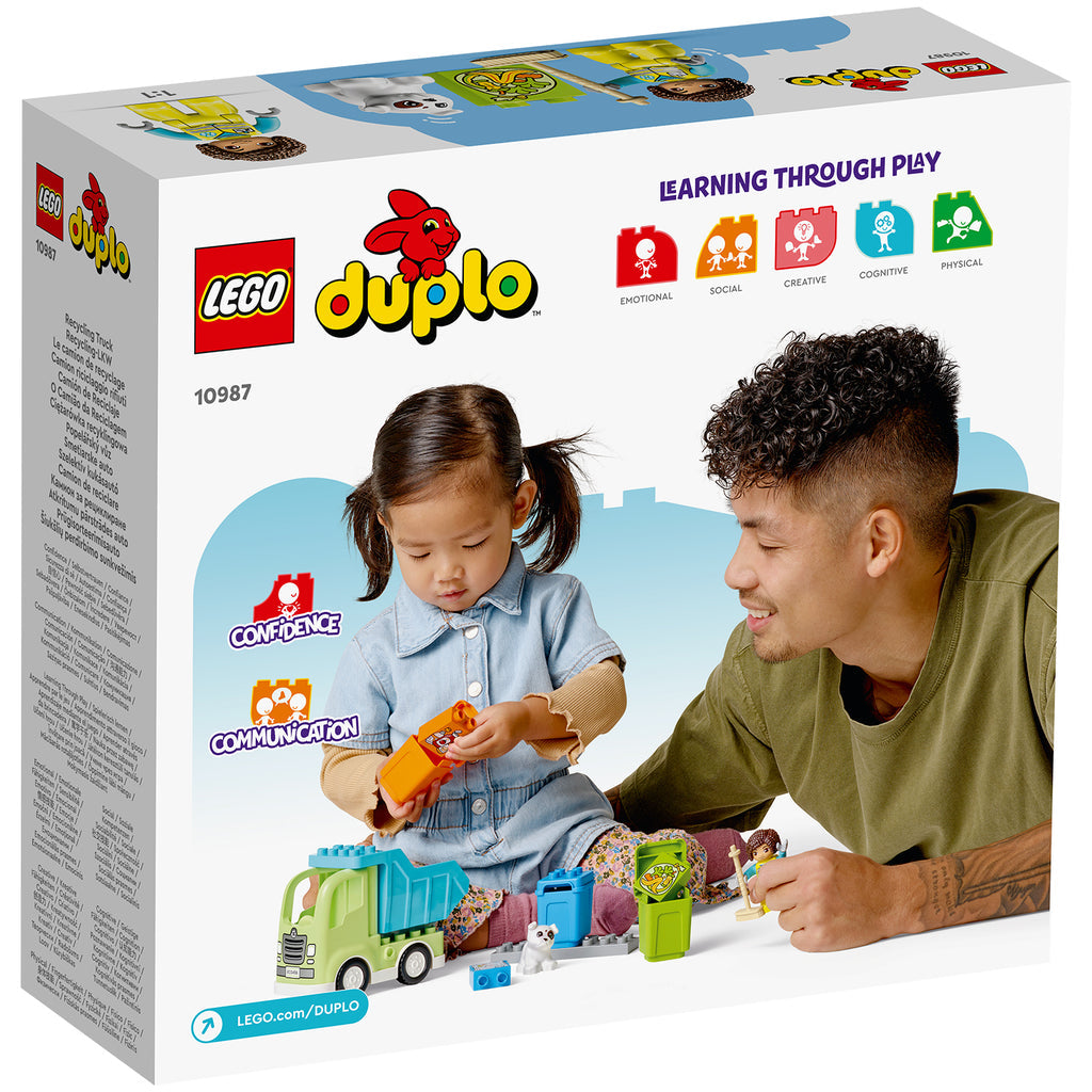 LEGO® DUPLO™ Town Recycling Truck - Đồ chơi Xe chở rác tái chế 10987 - LEGO chính hãng LEGO - ảnh 2 - LEGO DUPLO