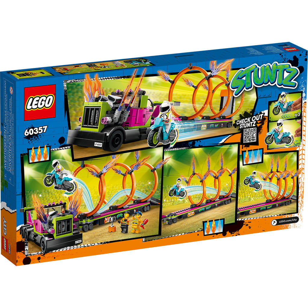 LEGO® City Stunt Truck & Ring of Fire Challenge - Đồ Chơi Lắp Ráp Xe Tải Biểu Diễn Mạo Hiểm LEGO 60357 LEGO - ảnh 4 - Lego