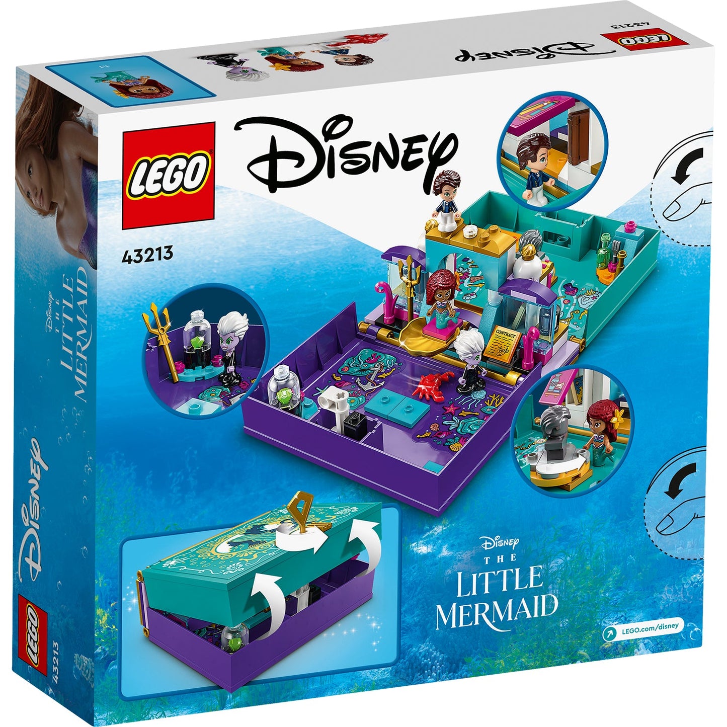 LEGO® Disney™ The Little Mermaid Story Book - Đồ Chơi Lắp Ráp Sách Truyện Nàng Tiên Cá - LEGO 43213