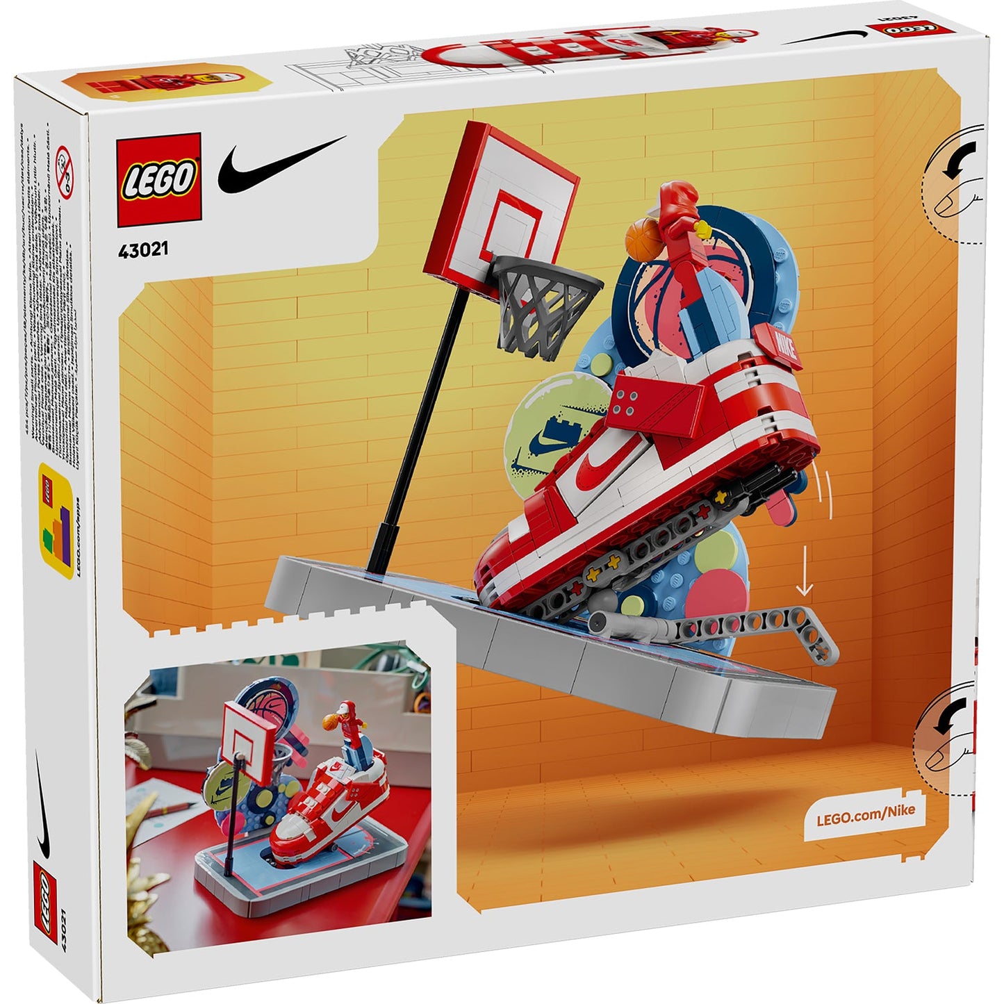LEGO® Nike Dunk Trickshot - Bộ Lắp Ráp Giày Nike Dunk & Sân Bóng Rổ - LEGO 43021 LEGO - ảnh 3 - LEGO Sets
