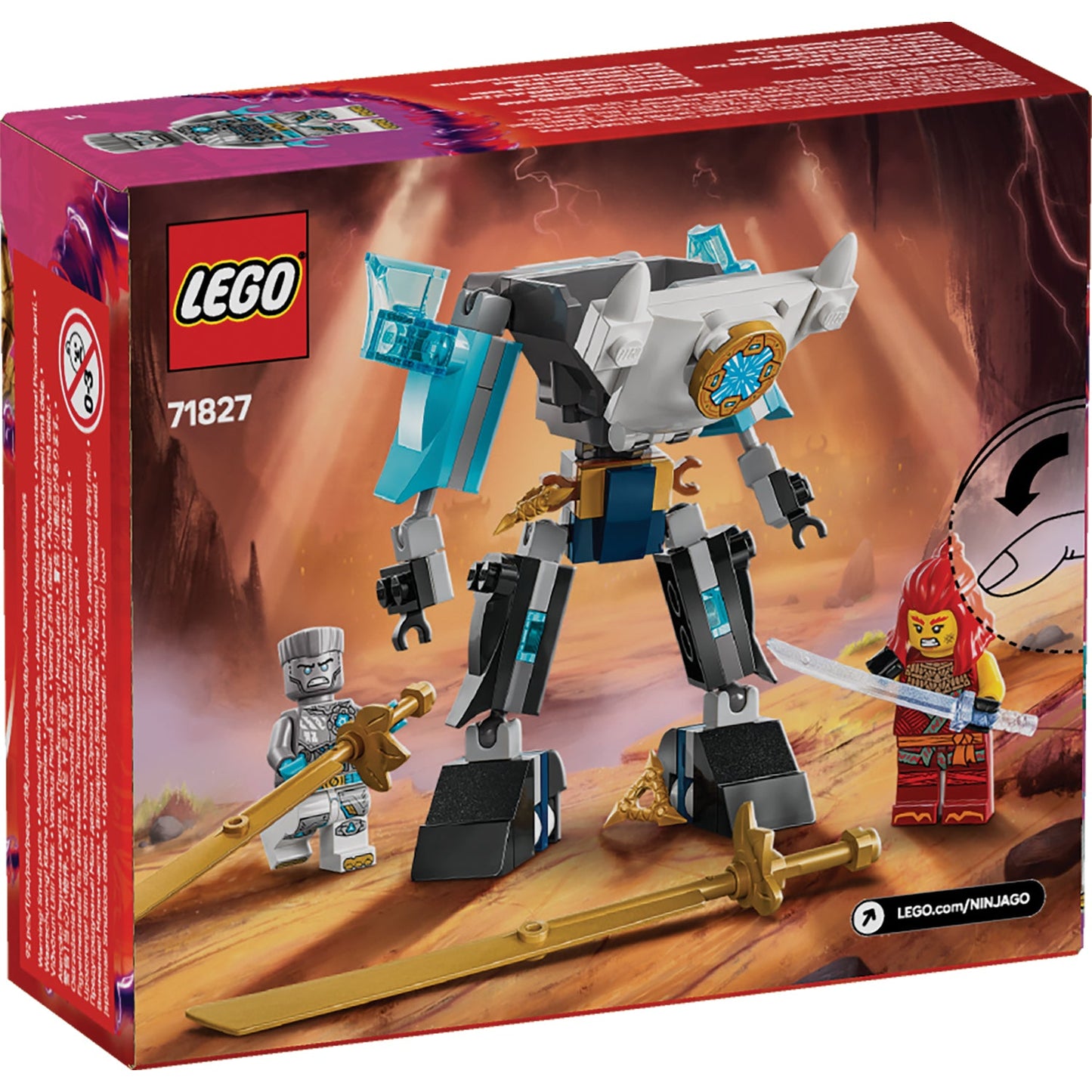 LEGO® NINJAGO® Zane’s Battle Suit Mech - Đồ chơi lắp ráp Robot chiến đấu - LEGO 71827 LEGO - ảnh 2 - Lego