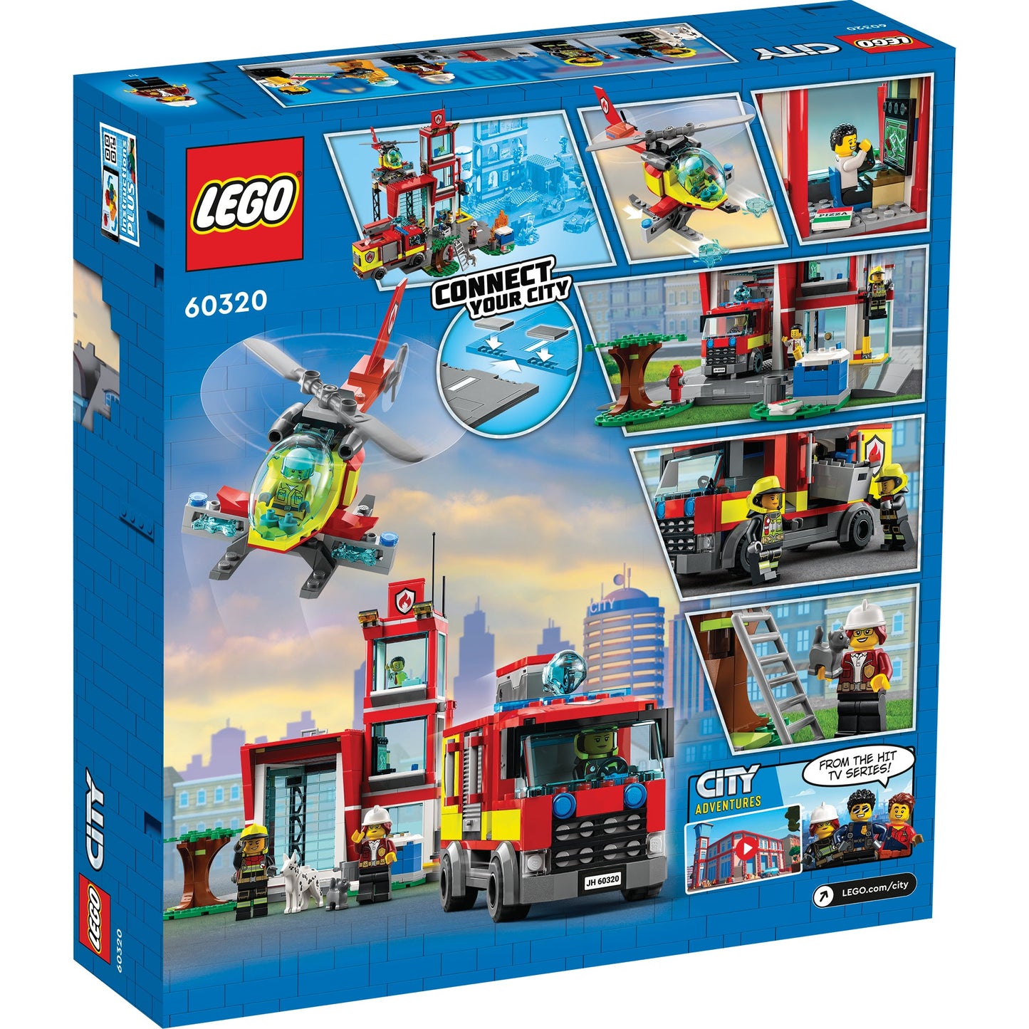 LEGO® City Fire Station - Đồ Chơi Lắp Ráp Trạm Cứu Hỏa 3 Tầng - LEGO 60320