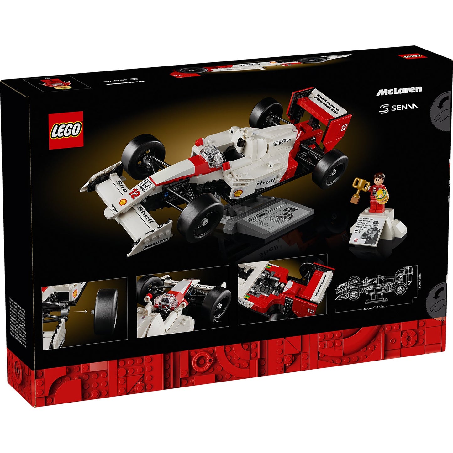 LEGO® ICONS™ McLaren MP4/4 & Ayrton Senna - Mô Hình Xe Đua F1 Huyền Thoại LEGO 10330