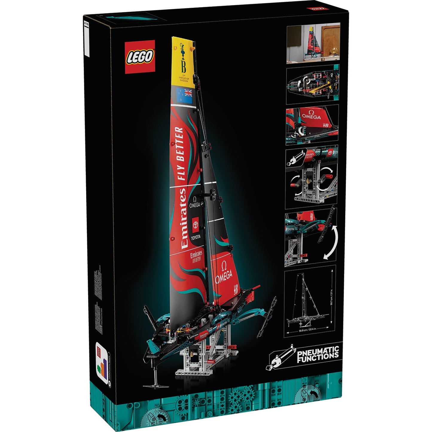 LEGO® Technic™ Emirates Team New Zealand AC75 Yacht - Mô hình Du Thuyền Đua America's Cup - LEGO 42174