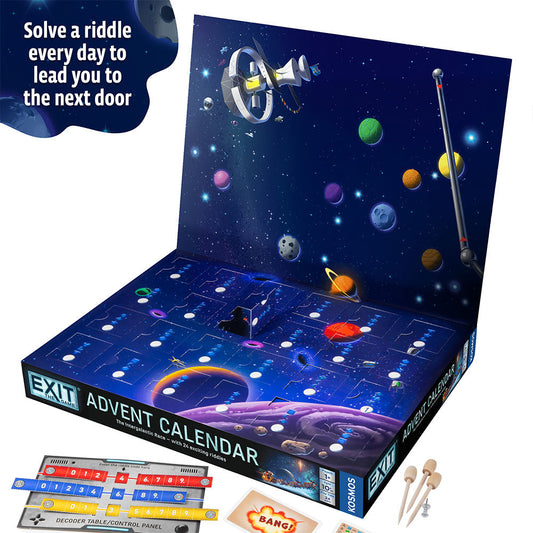 EXIT: The Game - Advent Calendar - The Intergalactic Race - Board Game Giải Đố & Phiêu Lưu Lịch Advent - Thames & Kosmos - Hình ảnh chi tiết 2