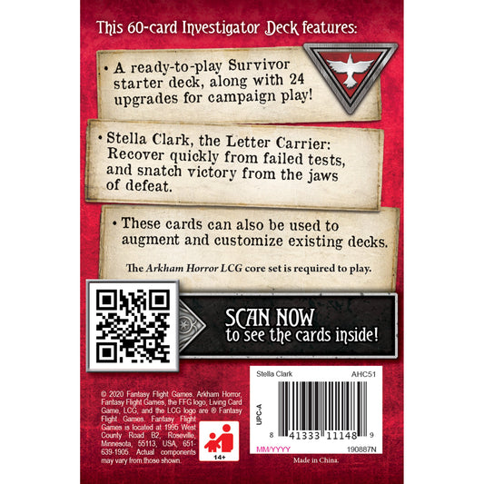 Arkham Horror LCG Stella Clark Investigator Starter Deck - Bộ bài mở rộng Board Game - Fantasy Flight Games