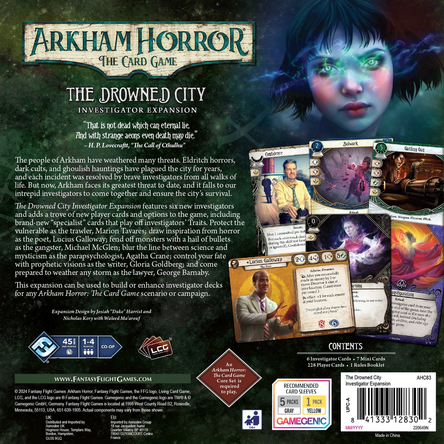 Arkham Horror: The Card Game - The Drowned City Investigator Expansion - Bản mở rộng thám tử - Fantasy Flight Games