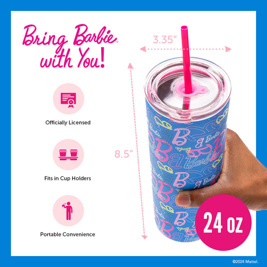 Barbie™ Dream Big Tumbler - 24 Oz - Bình Giữ Nhiệt Cao Cấp - Barbie Signature - Hình ảnh chi tiết 2