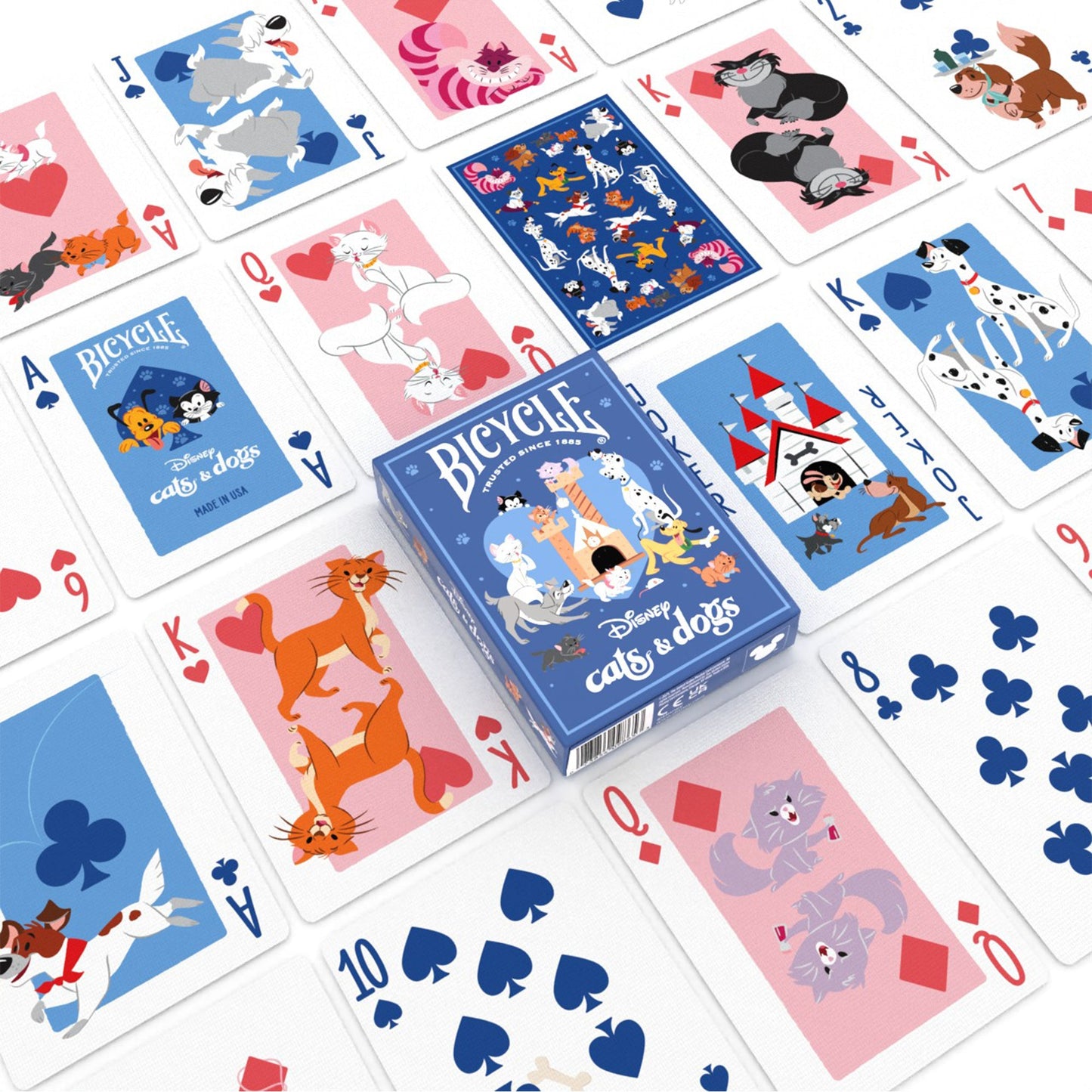 Bicycle Disney Cats and Dogs Playing Cards - Bộ bài tây cao cấp chủ đề Disney - Bicycle