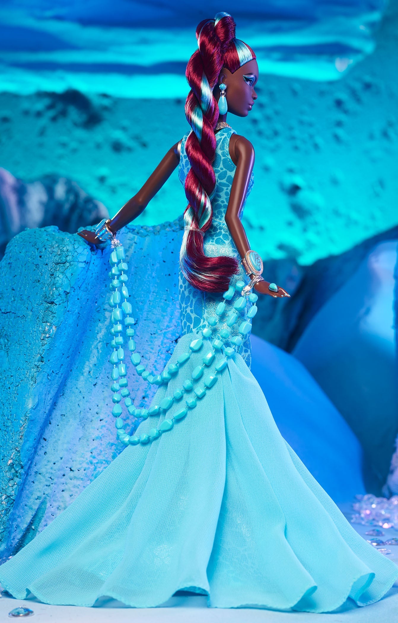 Barbie Fantasy Collection Turquoise Doll - Búp bê Sưu tầm Cao cấp - Mattel