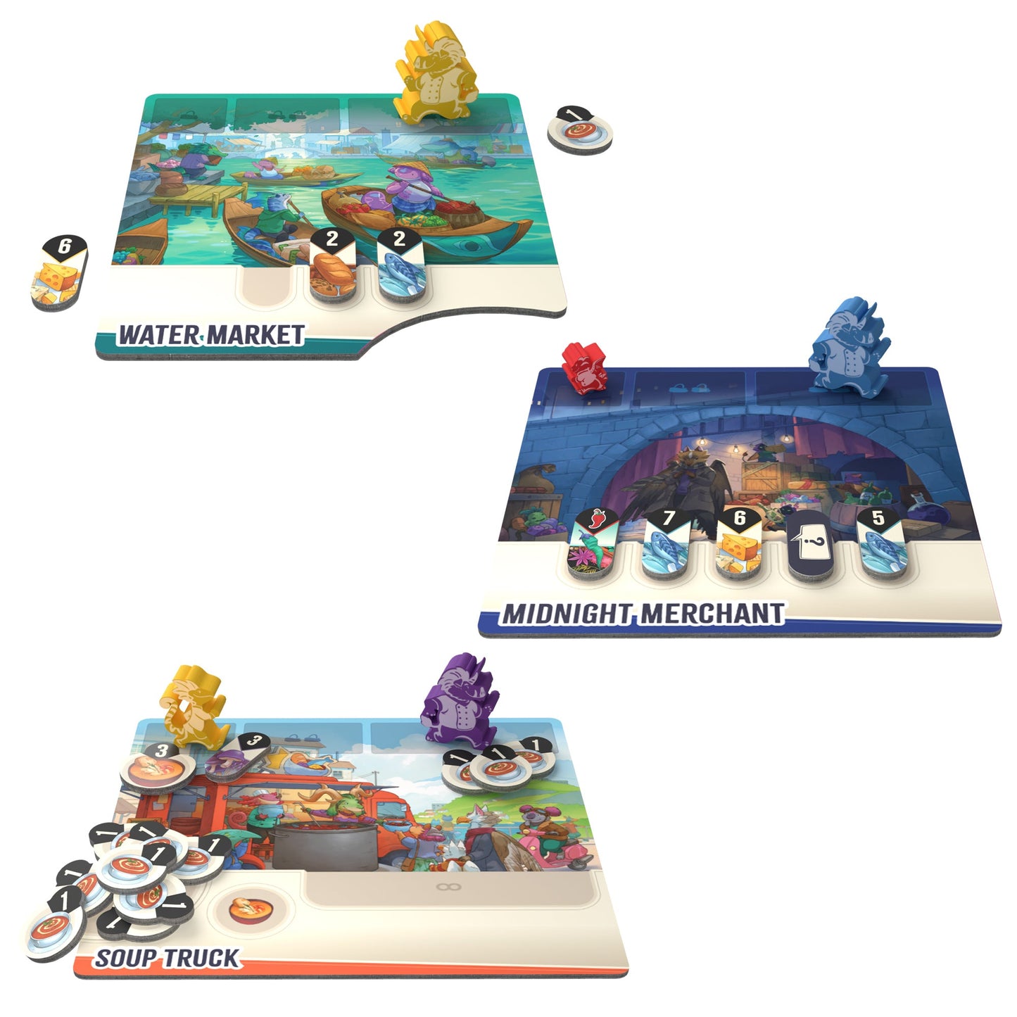 Critter Kitchen Board Game - Trò chơi bàn cờ chiến thuật nấu ăn - Lucky Duck Games