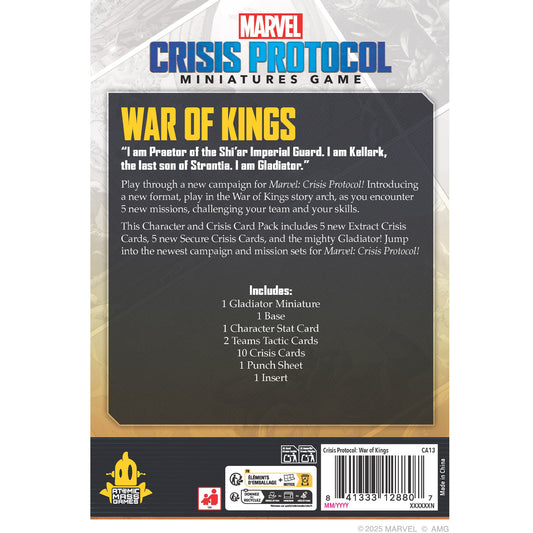 Marvel: Crisis Protocol – War of Kings Character and Crisis Card Pack - Bộ Mở Rộng Nhân Vật & Thẻ Khủng Hoảng - Atomic Mass Games