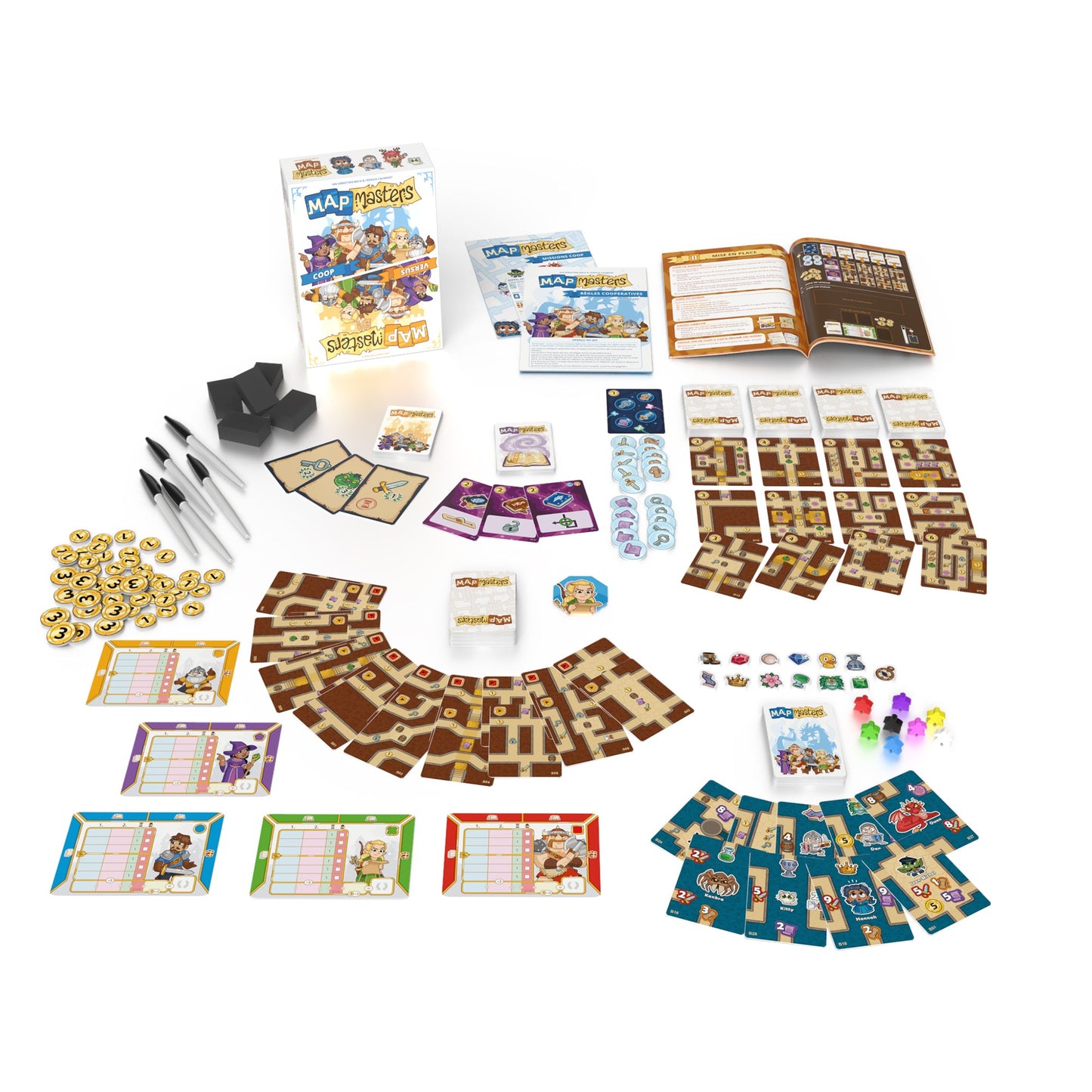 Map Masters Card Game - Board Game Thám Hiểm Hầm Ngục - Captain Games