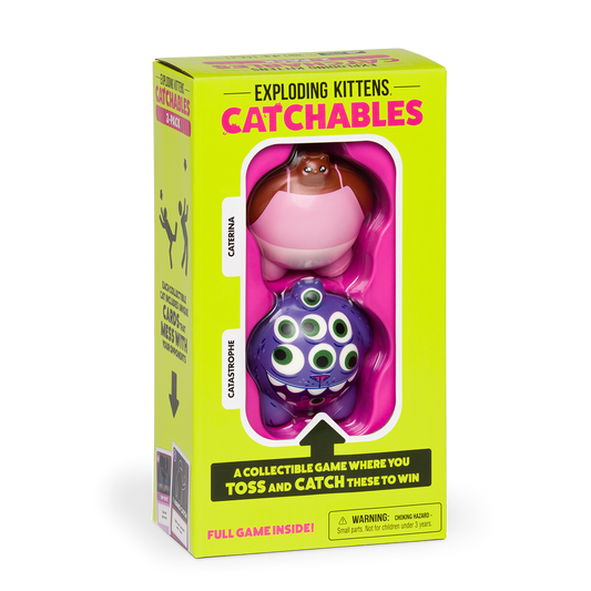 Catchables 2-Pack #3 (Caterina & Catastrophe) - Trò chơi tung bắt mèo squishy - Exploding Kittens