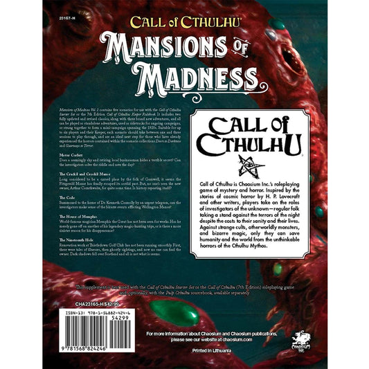 Call Of Cthulhu RPG: Mansions Of Madness