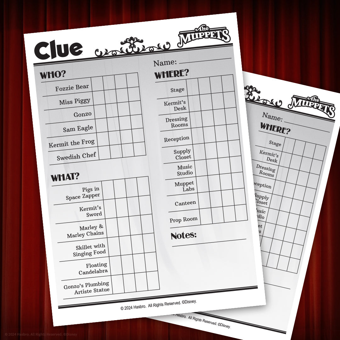 CLUE®: Muppets - Board Game Trinh Thám - The Op Games