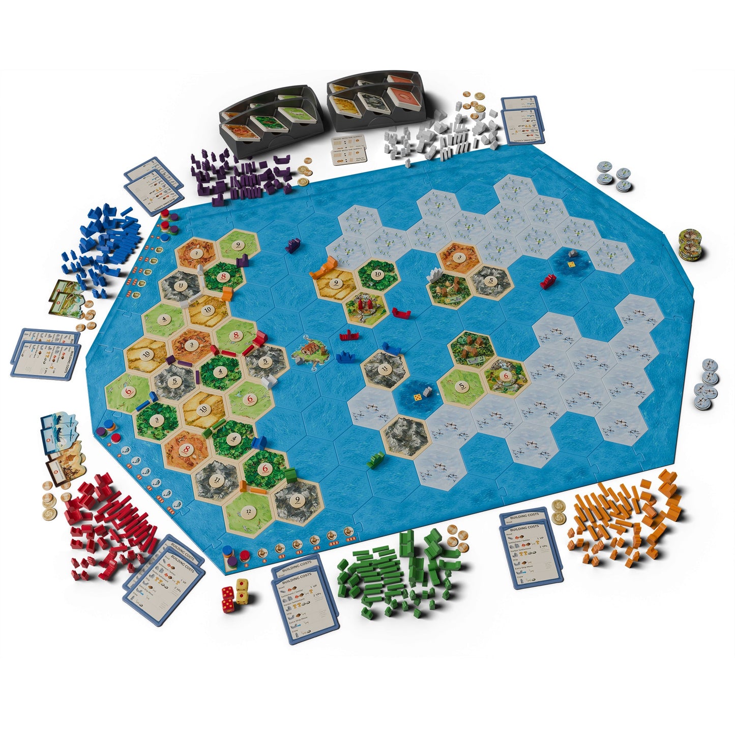 CATAN® – Explorers & Pirates 5-6 Player Board Game Expansion - Bản mở rộng 5-6 người chơi - Catan Studio - Góc nhìn khác 3