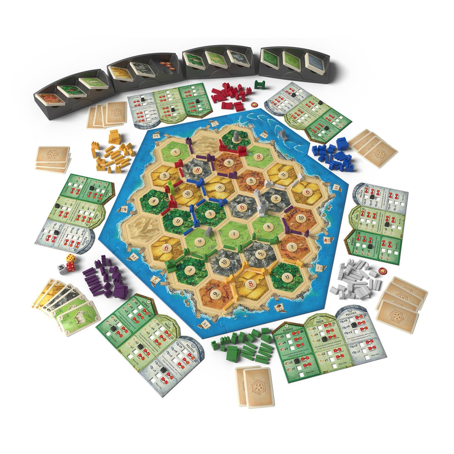 CATAN Cities & Knights 5-6 Player Extension (6th Edition) - Bản mở rộng trò chơi Board Game - Catan Studio