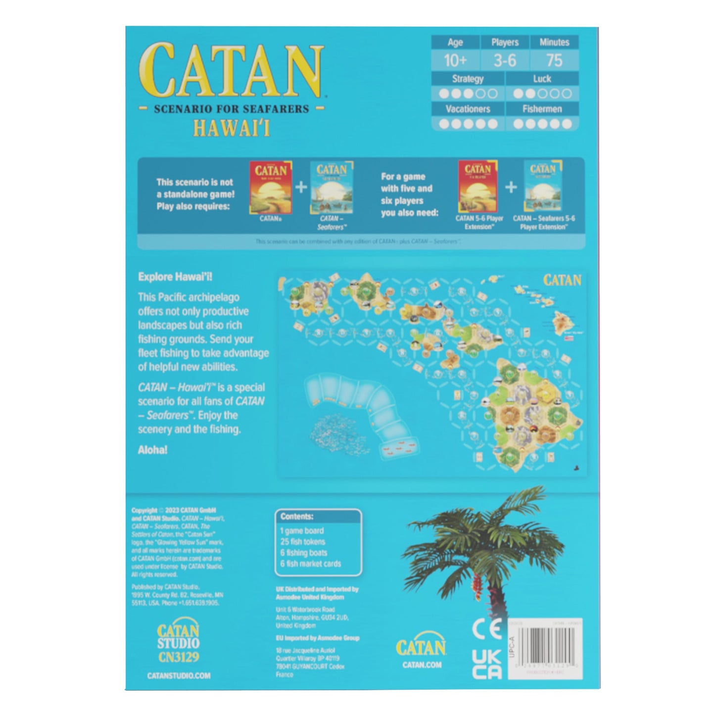 CATAN Hawai'i SCENARIO EXPANSION - Bản mở rộng Board Game chiến thuật - CATAN Studio