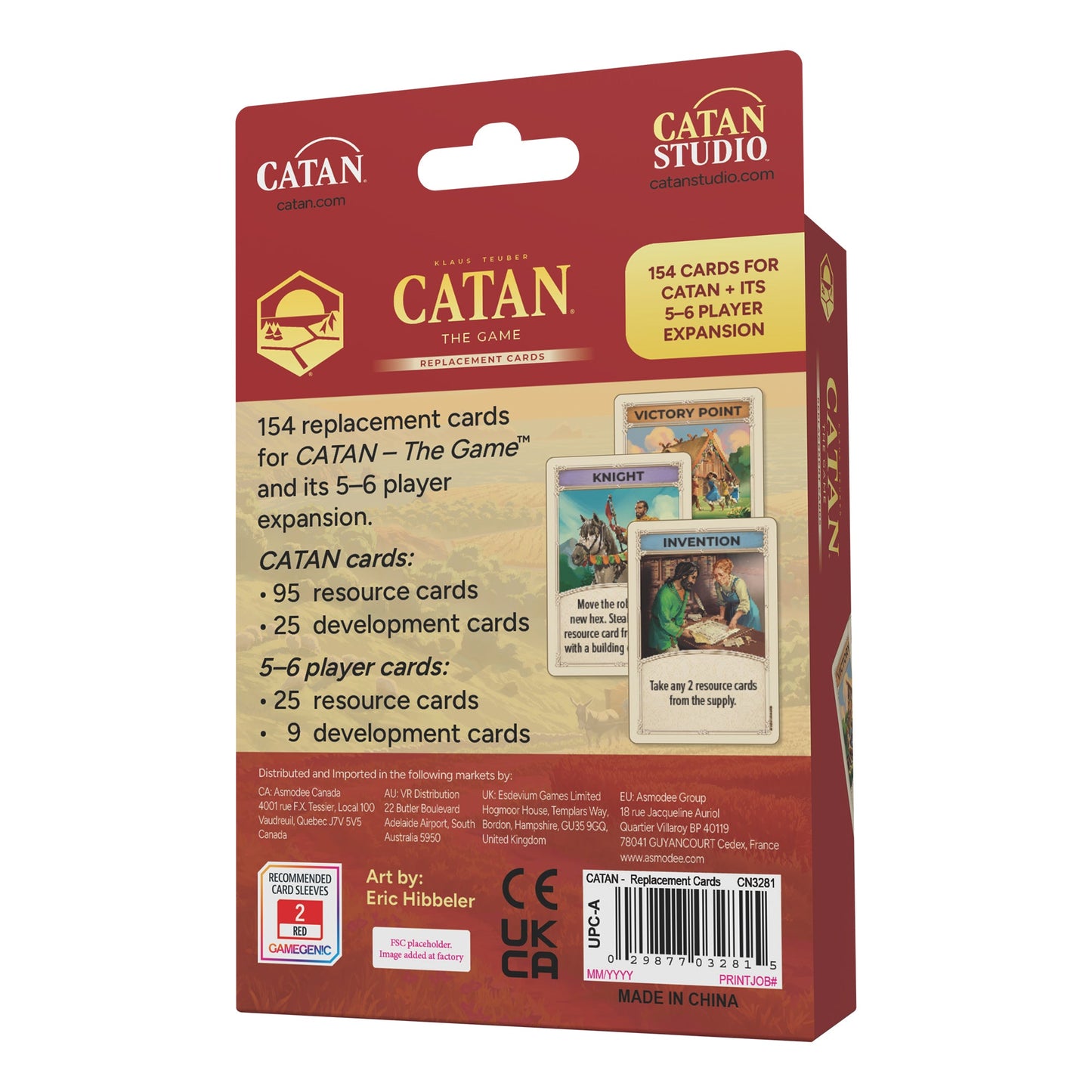 CATAN Base Game Card Accessory (6th Edition) - Bộ Bài Thay Thế Board Game Catan - Catan Studio - Góc nhìn khác 3