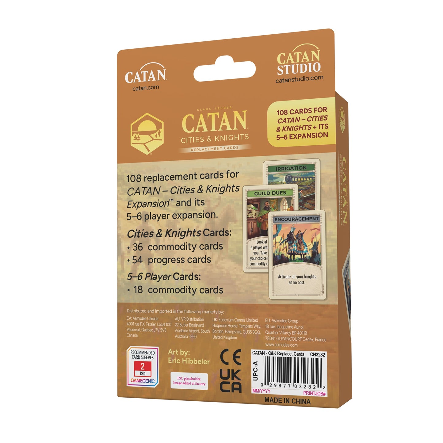 CATAN Cities & Knights Card Accessory (6th Edition) - Bộ thẻ bài thay thế - CATAN Studio - Góc nhìn khác 3