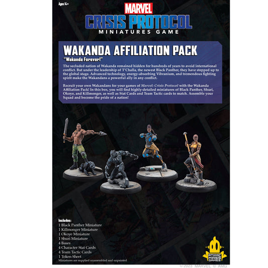 Marvel Crisis Protocol Wakanda Affiliation Pack - Board Game Chiến Thuật - Atomic Mass Games