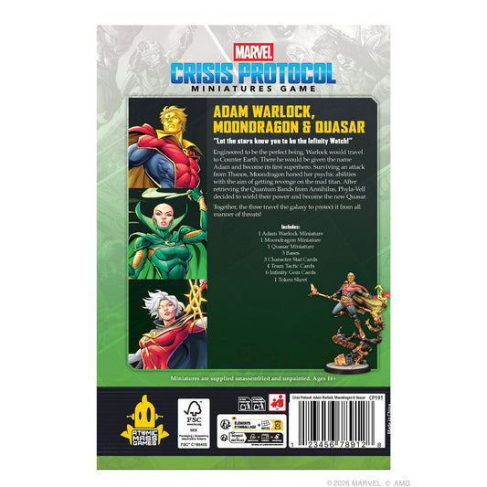 Marvel: Crisis Protocol – Adam Warlock, Moondragon & Quasar | Board Game Chiến Thuật | Atomic Mass Games - Hình ảnh chi tiết 2