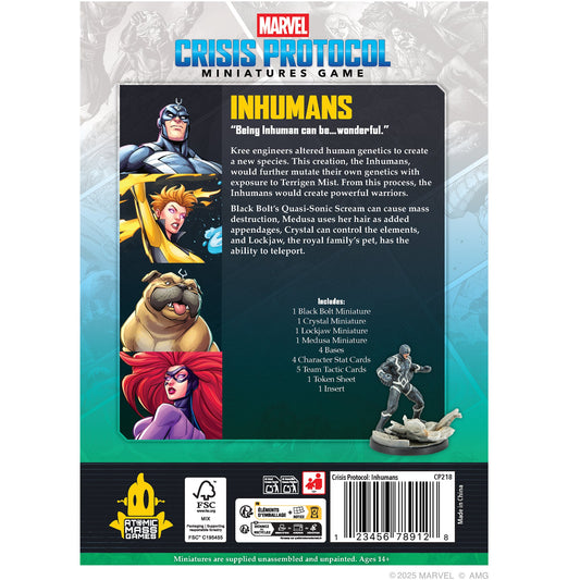 Marvel: Crisis Protocol – Inhumans Affiliation Pack - Bộ Mô Hình Chiến Thuật - Atomic Mass Games