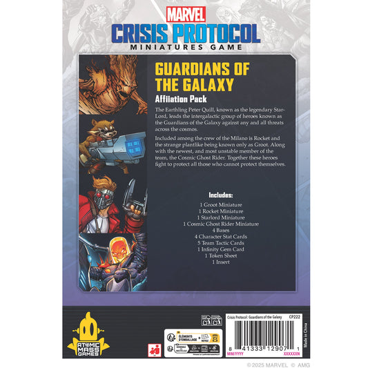 Marvel: Crisis Protocol – Guardians of the Galaxy Affiliation Pack - Bộ Mô Hình Chiến Thuật - Atomic Mass Games - Hình ảnh chi tiết 2