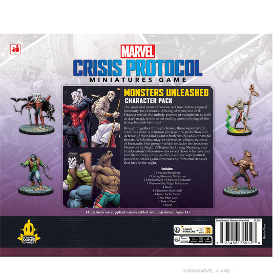 Marvel: Crisis Protocol - Monsters Unleashed Character Pack | Board Game Chiến Thuật | Atomic Mass Games - Hình ảnh chi tiết 2