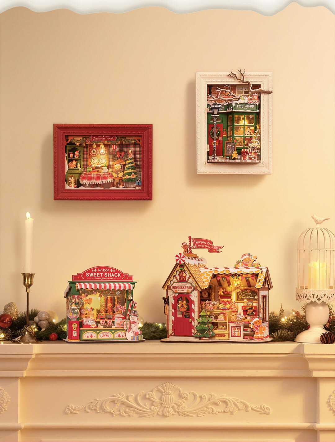 Rolife DIY Miniature House - Christmas Candy Stand DS043 - Mô hình nhà gỗ tí hon - Rolife