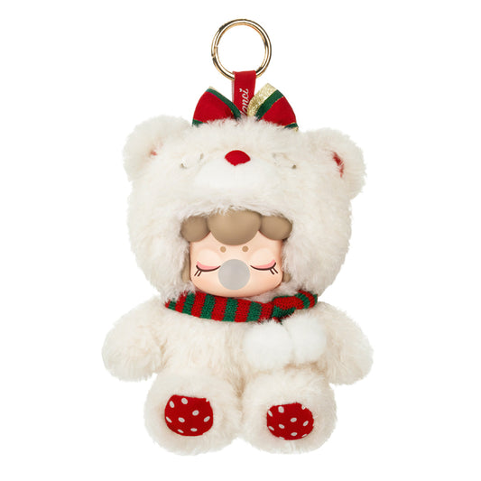 Rolife Christmas Bear Plush Pendant MN002 - Móc khóa gấu bông Giáng sinh - Rolife