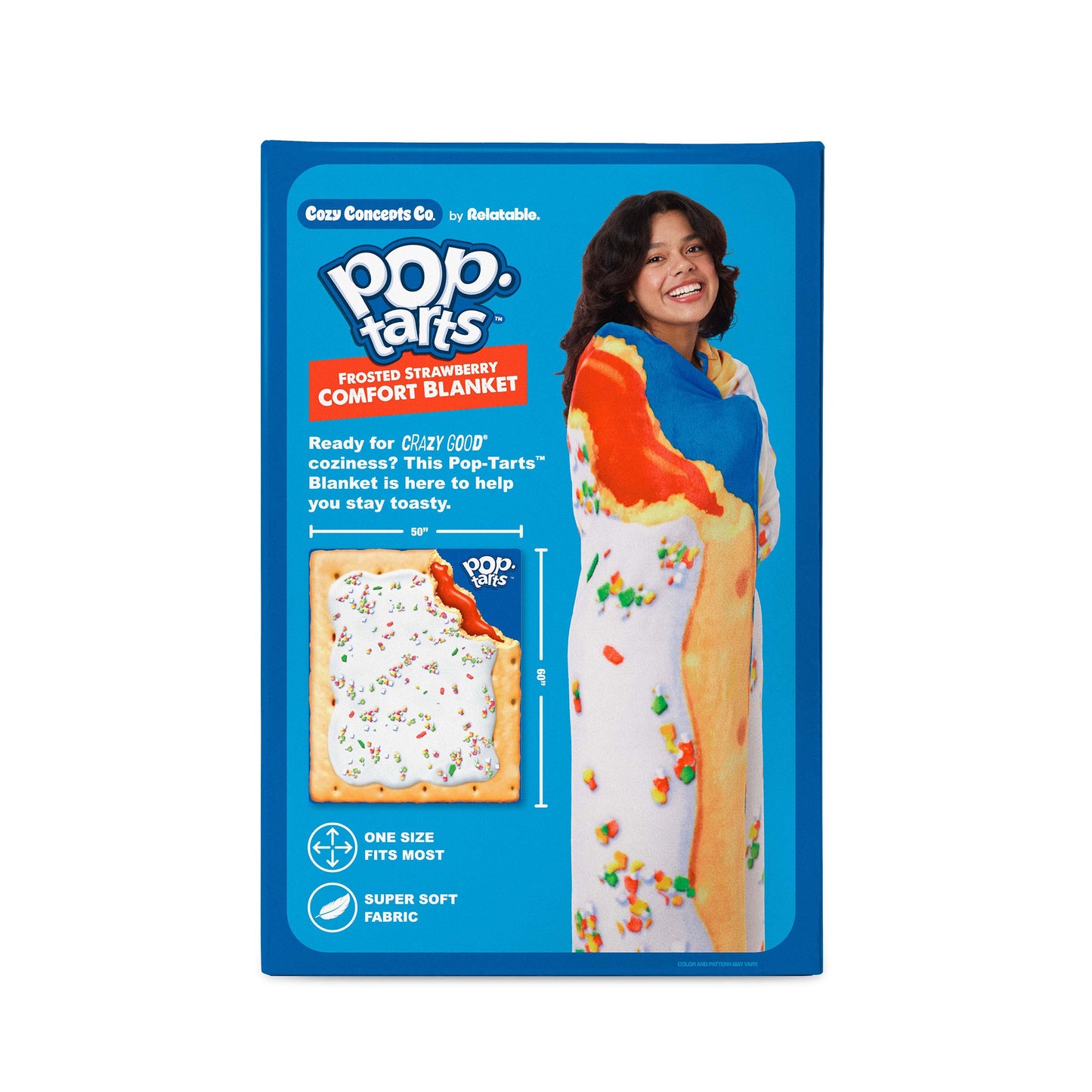 Pop-Tarts™ Throw Blanket – Chăn Đắp Hình Bánh Dâu Tây Khổng Lồ - Relatable - Hình ảnh bổ sung 4