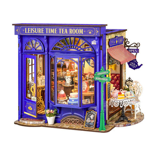 Rolife Leisure Time Tea Room DIY Miniature House DG171 - Mô hình nhà gỗ tí hon tự lắp ráp - Rolife