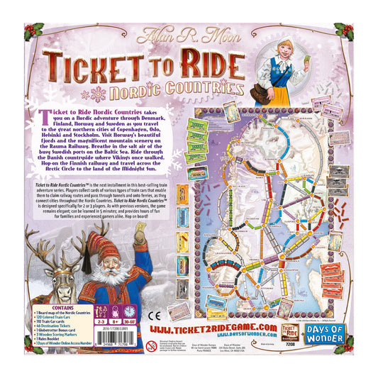 Ticket to Ride: Nordic Countries Board Game - Board Game Chiến Thuật Gia Đình - Days of Wonder - Hình ảnh chi tiết 2