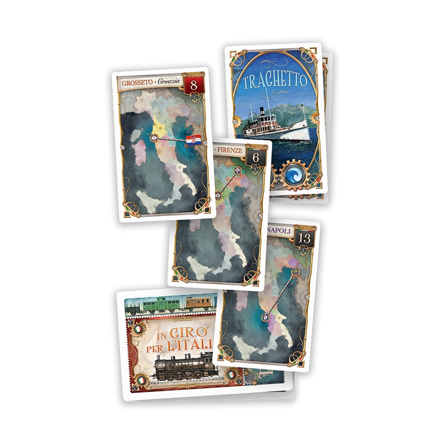 Ticket to Ride: Japan and Italy Map 7 Bản Mở Rộng Board Game Days of Wonder - Hình ảnh bổ sung 6