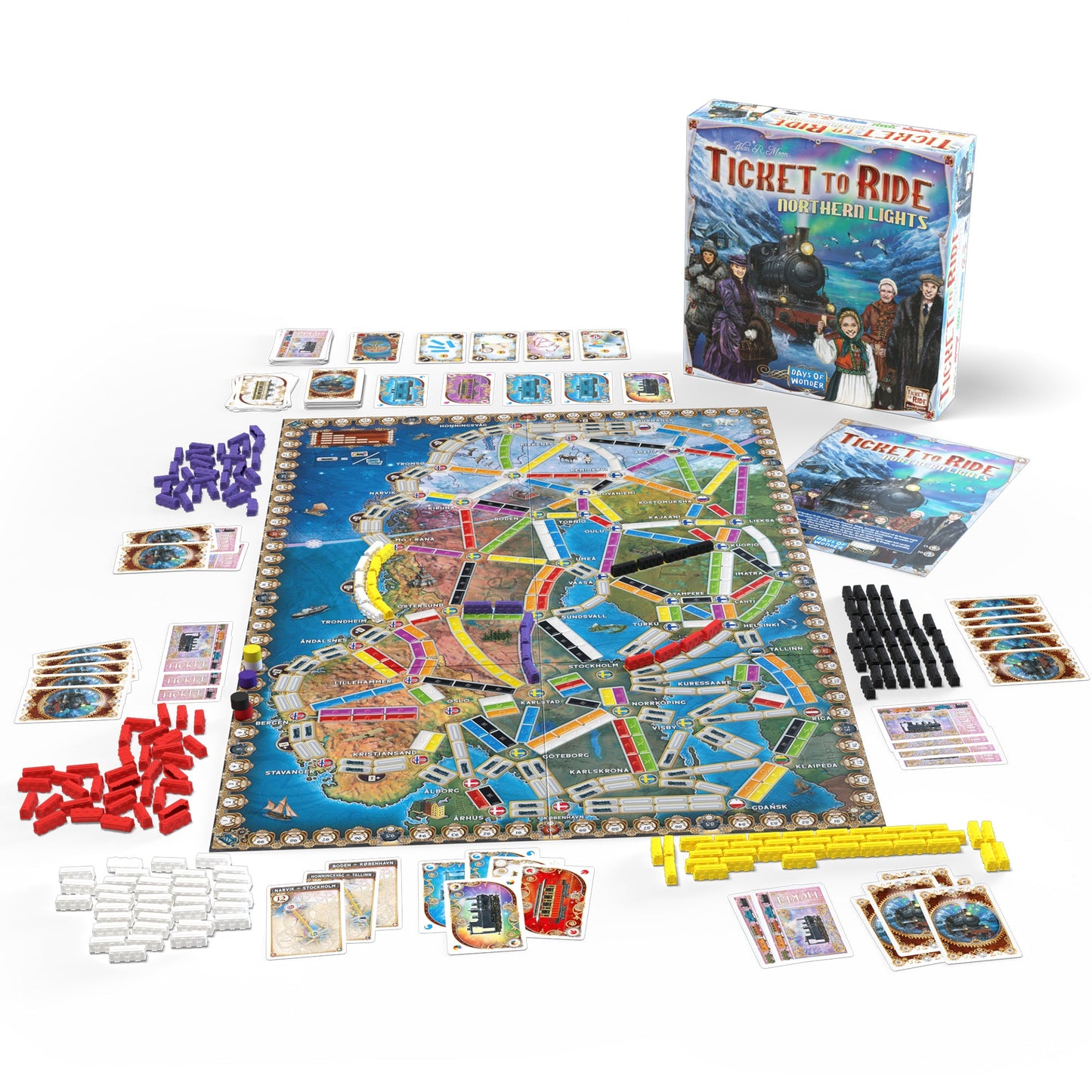 Ticket to Ride Northern Lights - Board Game Gia Đình Chiến Thuật - Days of Wonder