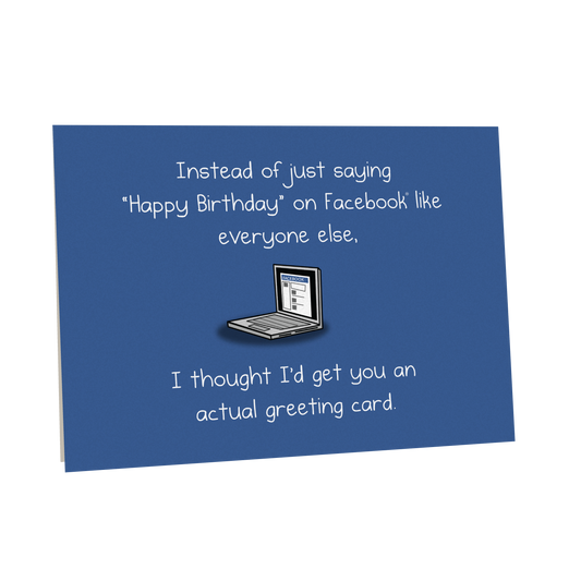 Facebook Panda - NSFW Birthday Greeting Card