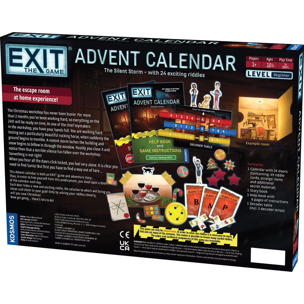 EXIT: Advent Calendar - The Silent Storm - Board Game Giải Đố Lịch Giáng Sinh - Thames & Kosmos