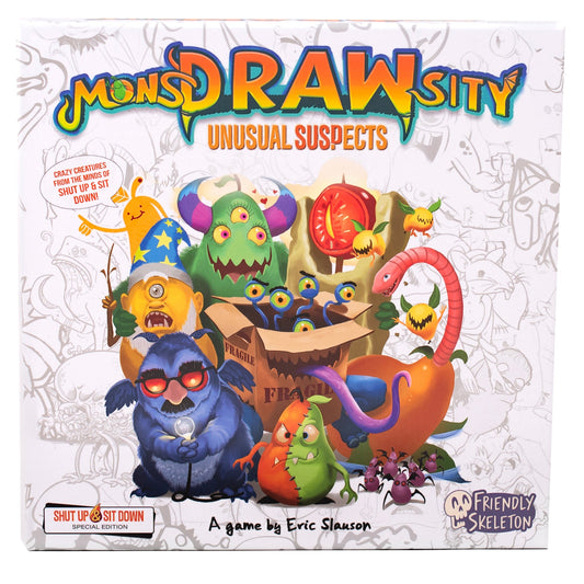 MonsDRAWsity: Unusual Suspects - Board Game Vẽ Tranh Party Hài Hước - Friendly Skeleton