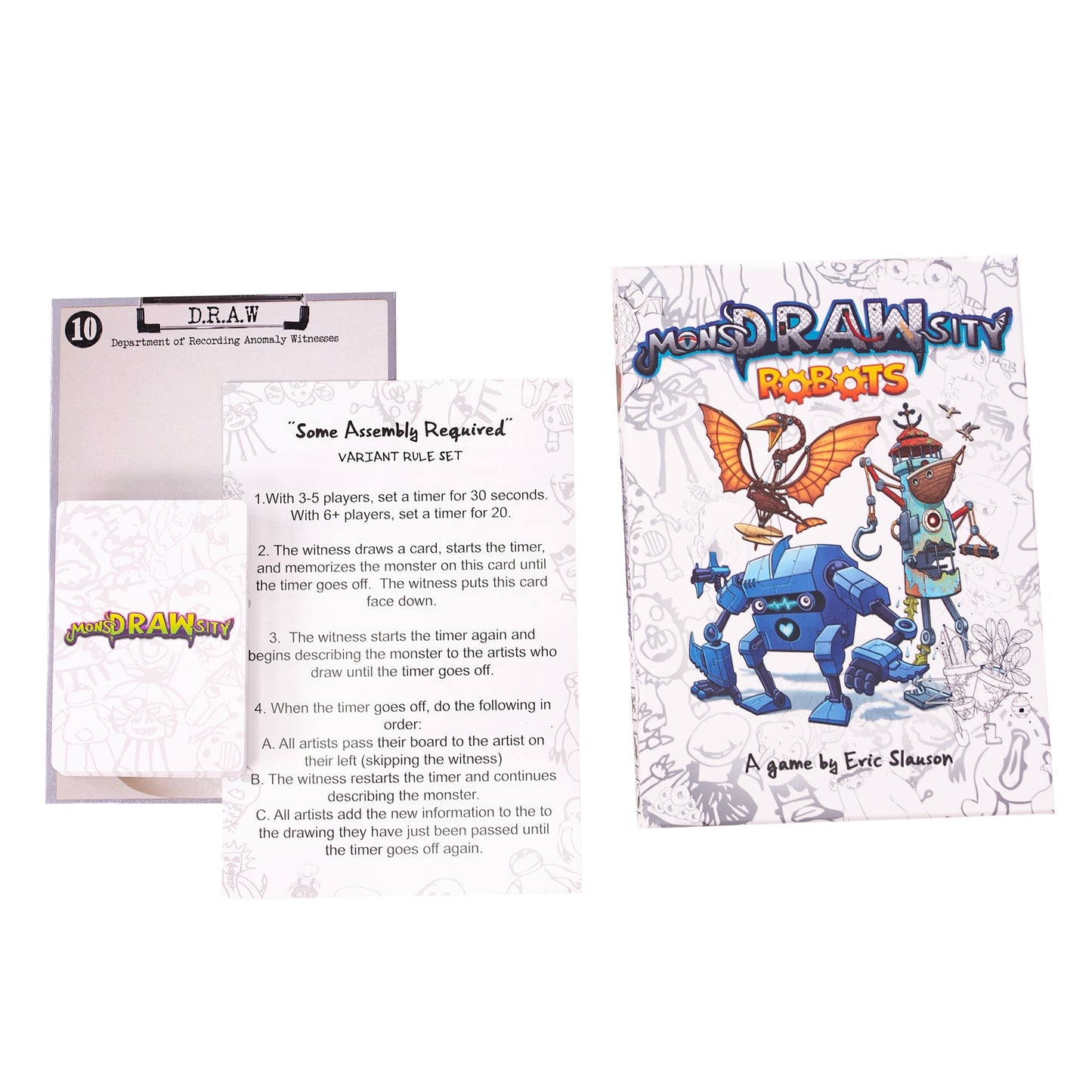 MonsDRAWsity: Robots Expansion - Bản Mở Rộng Board Game Party - Friendly Skeleton