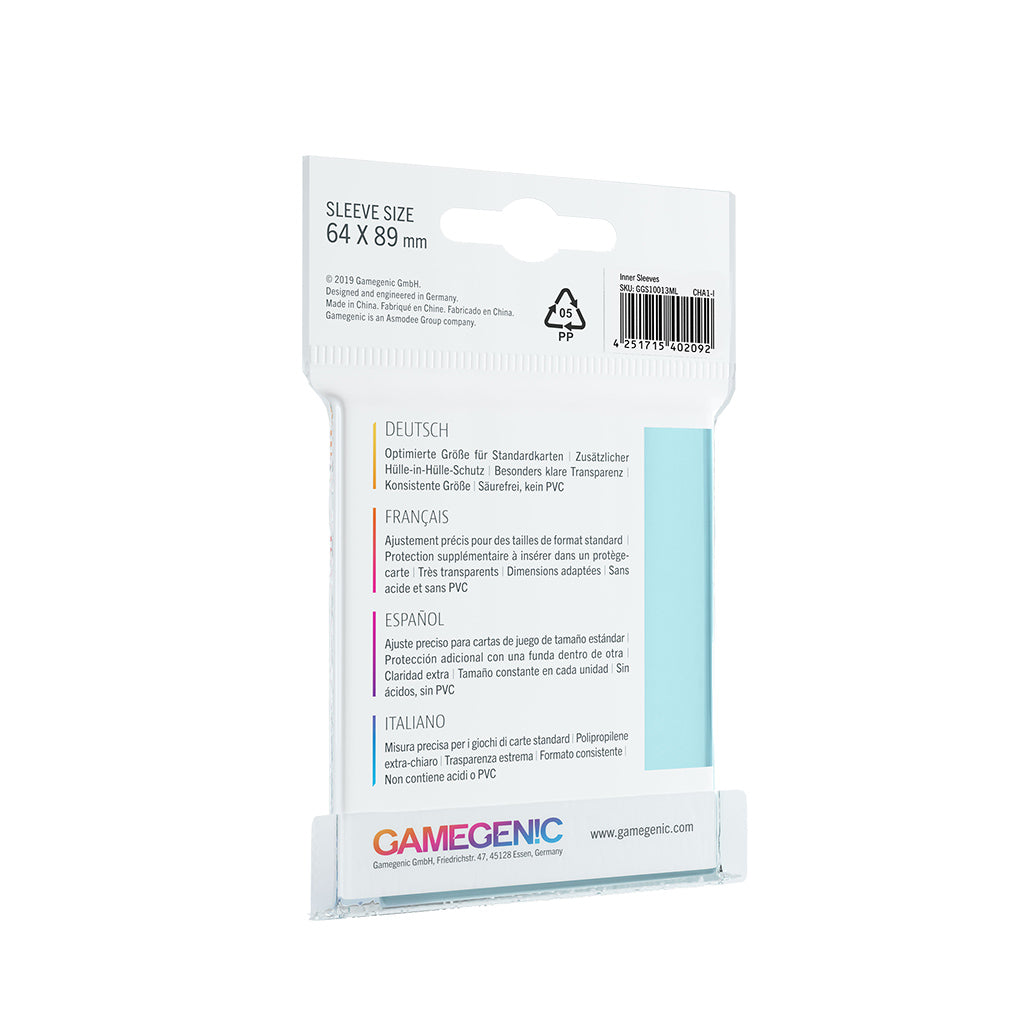 Inner Sleeves - Bọc bài lót bảo vệ thẻ bài - Gamegenic GG1013 - Hình ảnh chi tiết 2