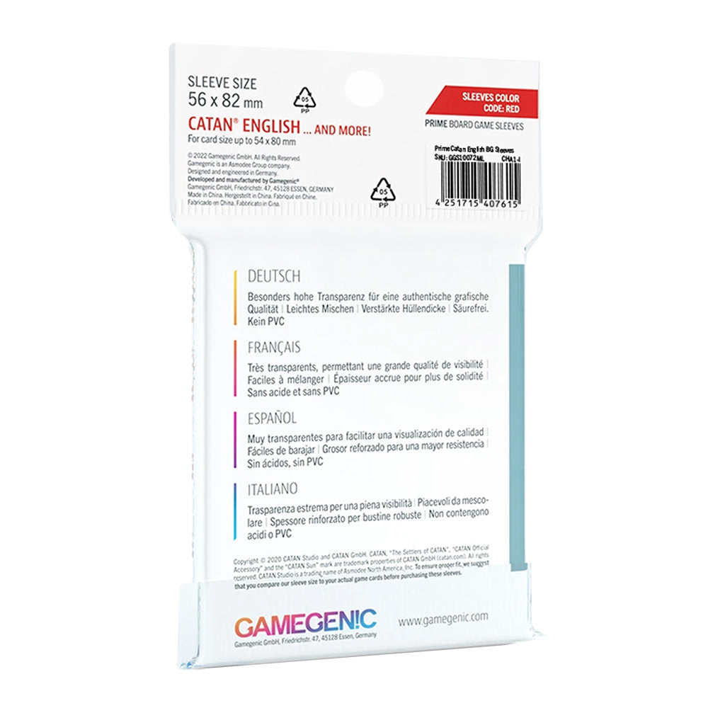PRIME Sleeves: Catan (56 x 82 mm) - Bọc bài bảo vệ cao cấp Gamegenic