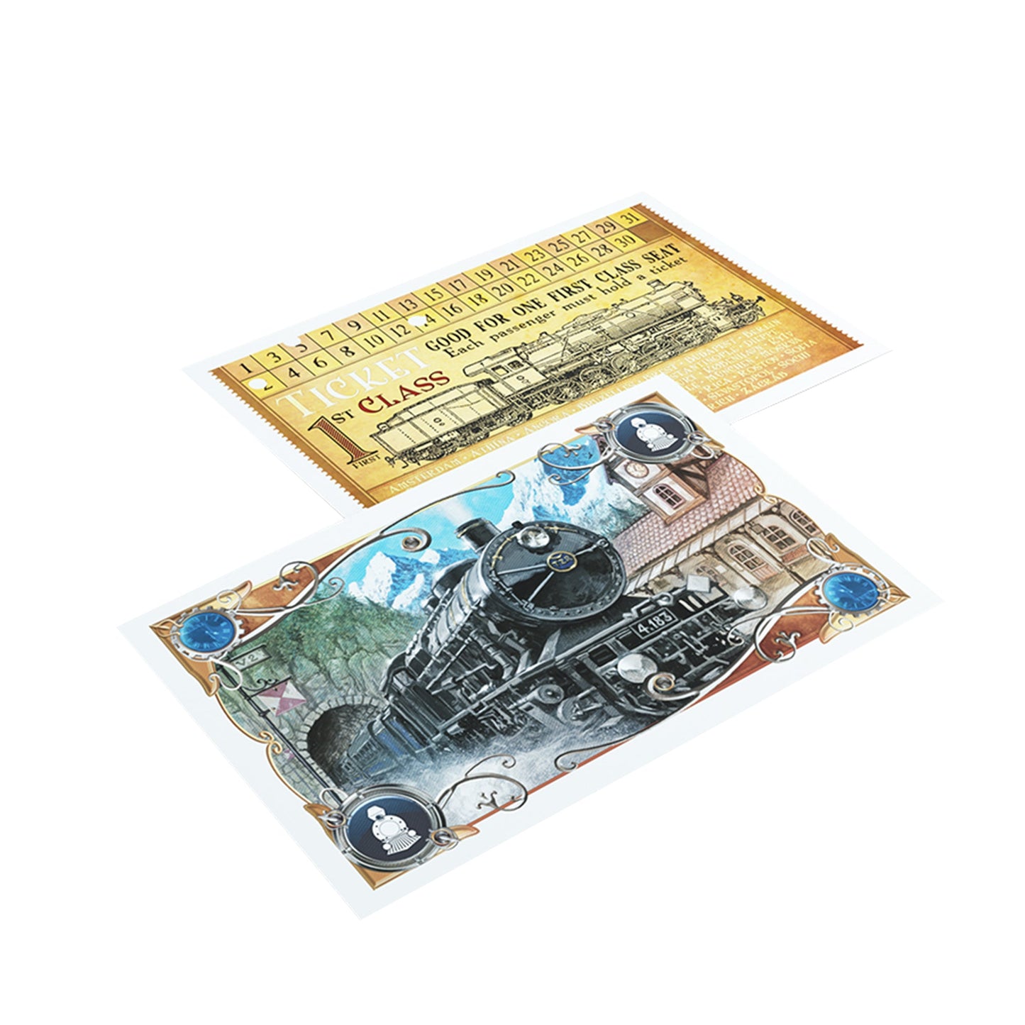Ticket To Ride Europe Art Sleeves - Phụ kiện bọc bài cao cấp - Gamegenic