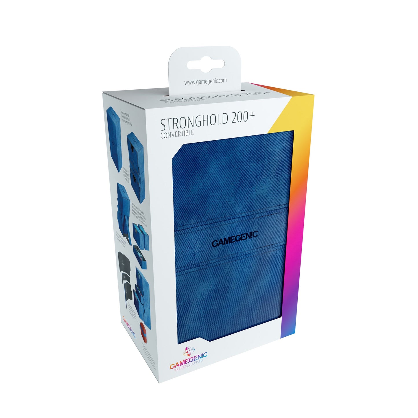 Stronghold Deck Box 200+ Blue - Hộp Đựng Bài TCG Cao Cấp - Gamegenic - Hình ảnh bổ sung 5