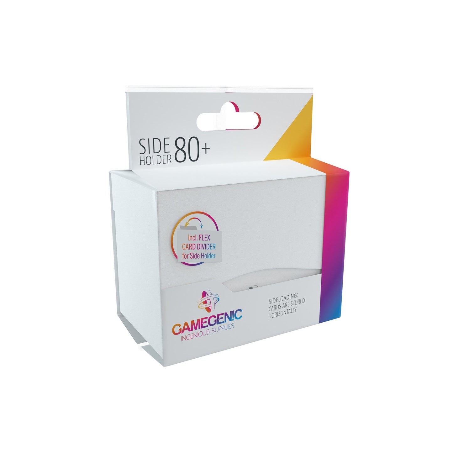 Side Holder 80+ White - Hộp Đựng Bài Mở Ngang Gamegenic