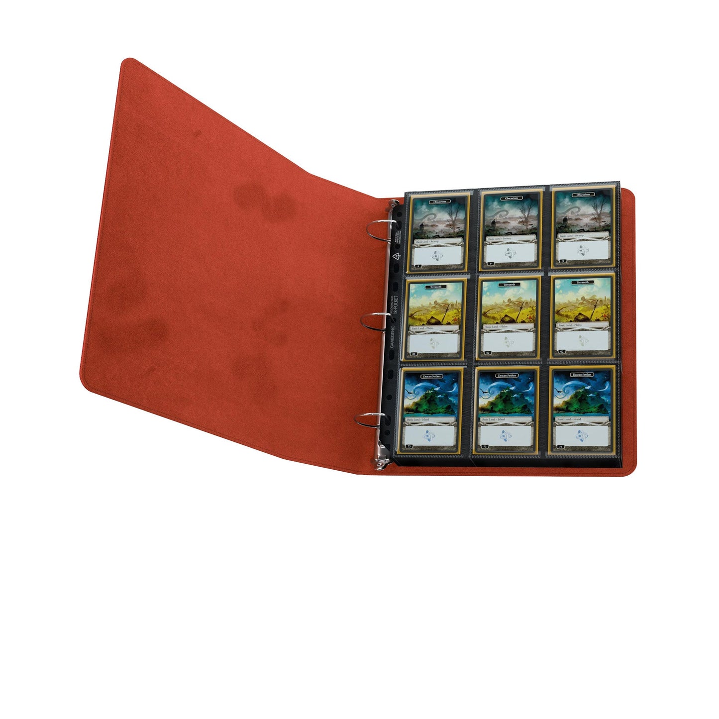 Prime Ring-Binder: Red - Album Đựng Thẻ Bài 3 Vòng Cao Cấp - Gamegenic - Hình ảnh bổ sung 4