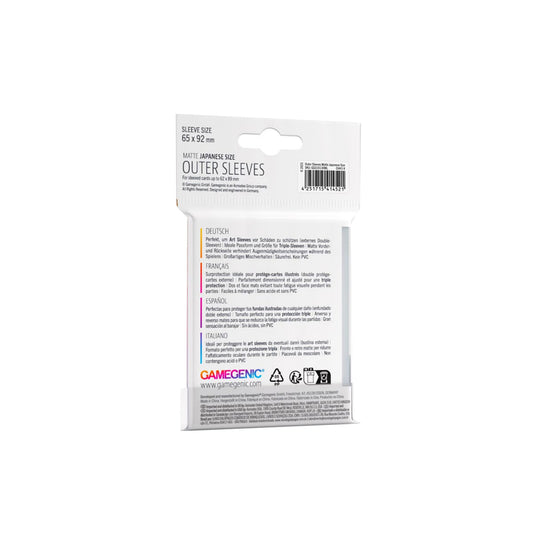 Outer Sleeves Matte Japanese Size - Bọc bài chống lóa cao cấp - Gamegenic