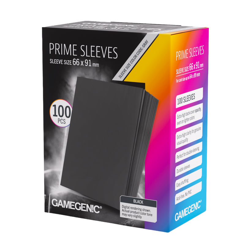 Prime Sleeves Black 66x91