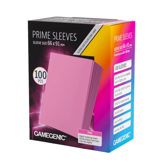 Gamegenic Prime Sleeves Pink 66x91